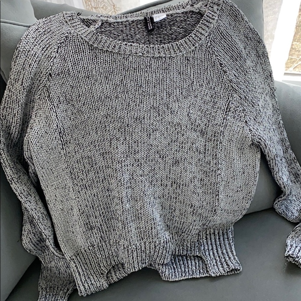 Sparkly silver sweater